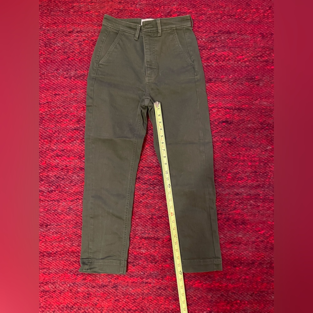 Everlane Slim Leg Crop 2 Lunar Green - Picture 4 of 8